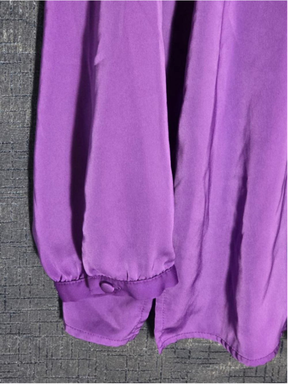 Women's Lauren Ralph Lauren Purple Blouse XL Fancy Lace Details - Picture 3 of 6